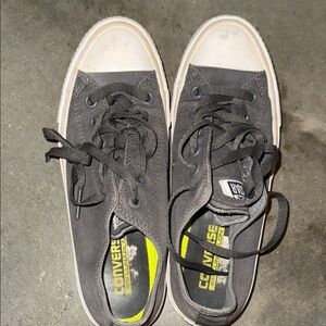 Converse Charcoal Canvas Sneakers